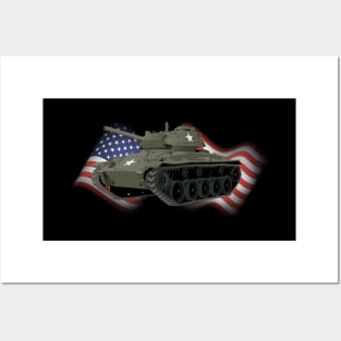 M24 Chaffee American WW2 Tank Posters and Art